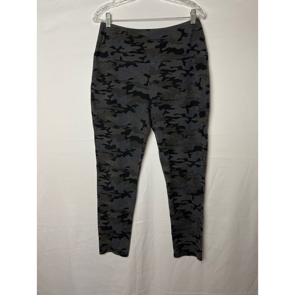 Camo Crop Leggings Womens XL Cozy Stretch Knit Gray Green Rachel Zoe Athleisure